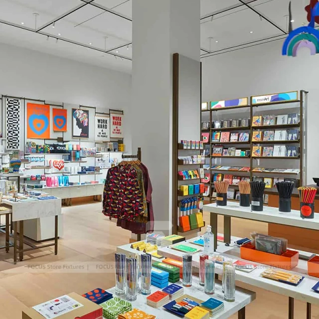 Modern Museum Gift Shop Table Display