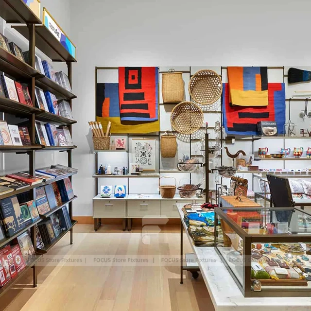 Modern Museum Gift Shop Table Display