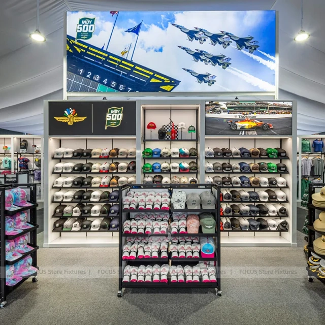 Modern Sportswear Wall Gondola Display