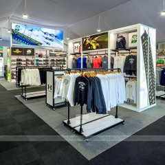 Modern Sportswear Wall Gondola Display