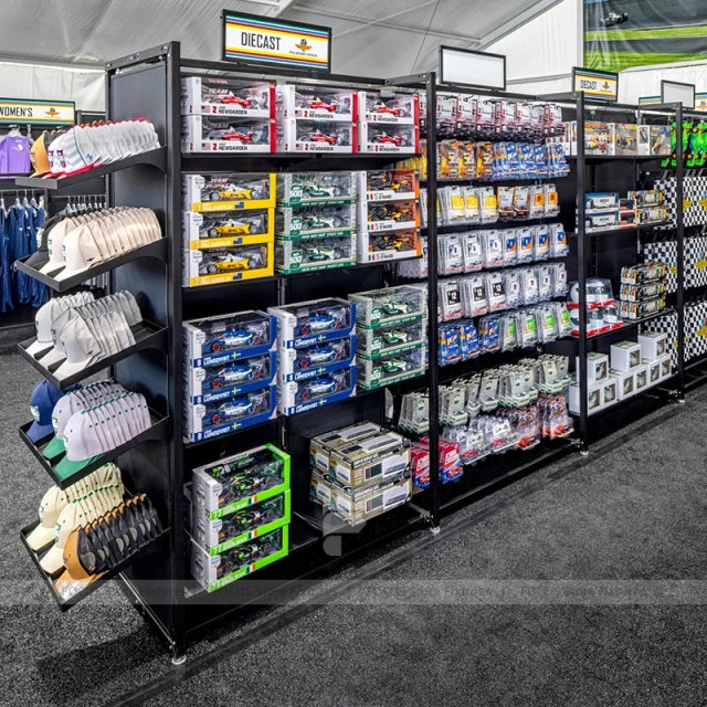 Modern Sportswear Wall Gondola Display