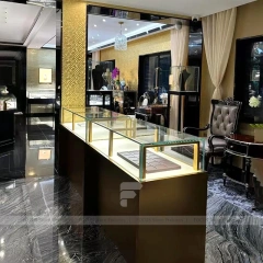 Modern White Jewelry Display Table Showcase