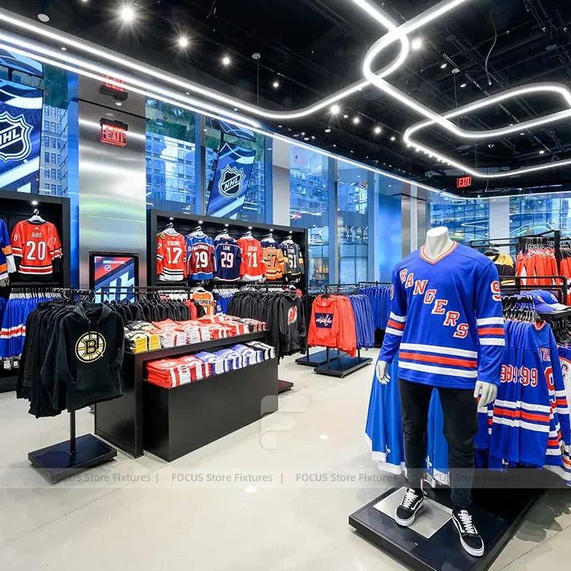 NHL Cap Wall Apparel Island Display