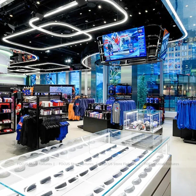 NHL Cap Wall Apparel Island Display