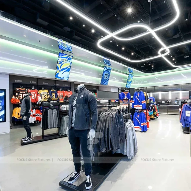 NHL Cap Wall Apparel Island Display