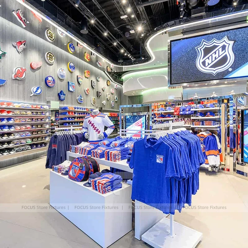 NHL Cap Wall Apparel Island Display