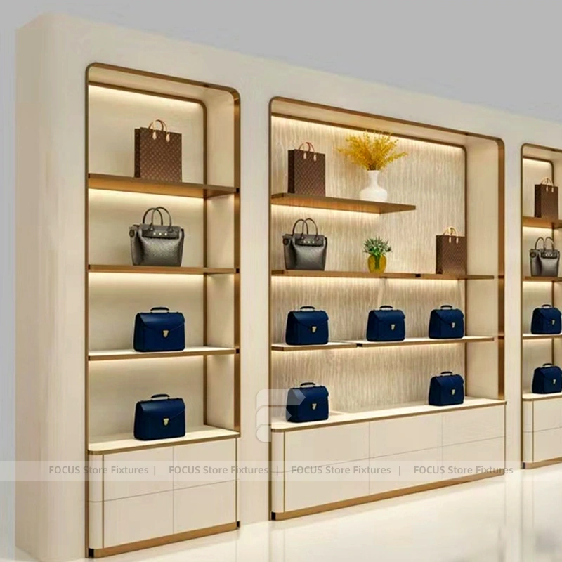 Premium Beige Jewelry Showcase Cabinet Set