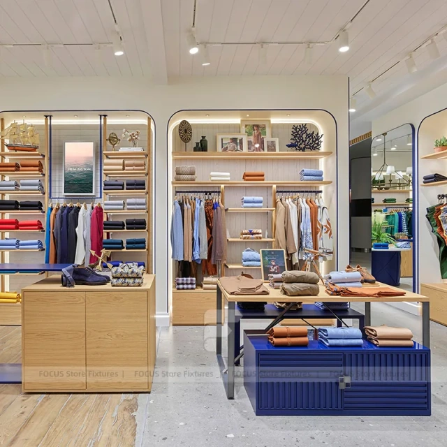 Premium Lifestyle Apparel Cabinet Display