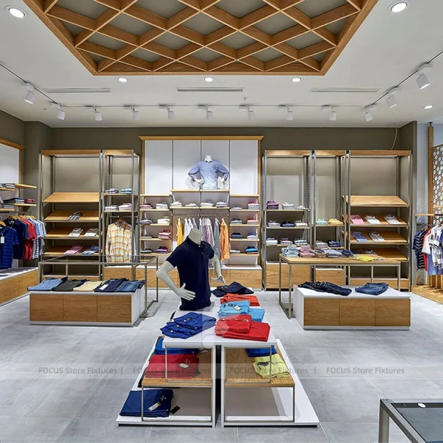 Premium Lifestyle Apparel Cabinet Display