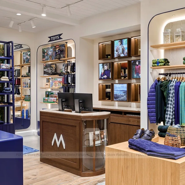 Premium Lifestyle Apparel Cabinet Display