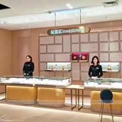 Premium Marble Accent Jewelry Reception Desk