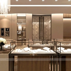 Premium White Jewelry Showcase Reception Desk