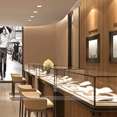 Premium White Jewelry Showcase Reception Desk