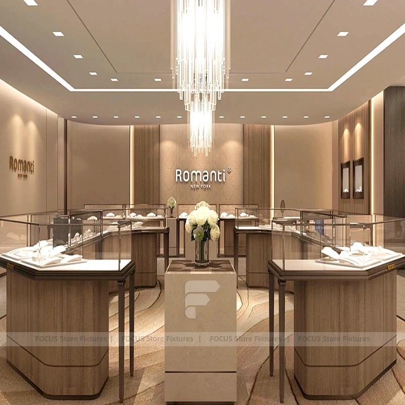 Premium White Jewelry Showcase Reception Desk