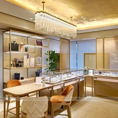 Refined Black Jewelry Display Showcase Set