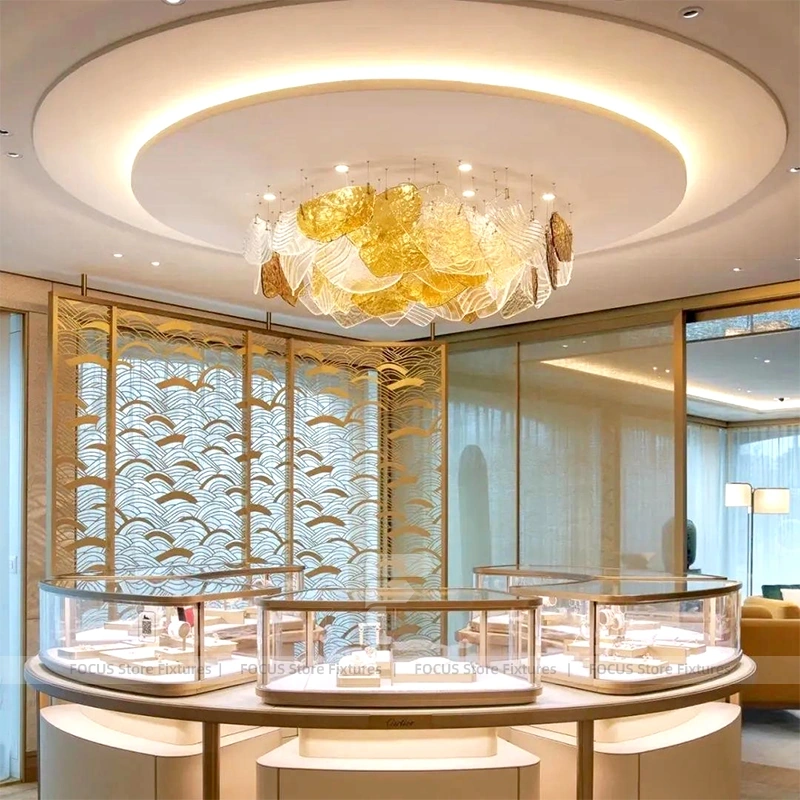 Refined Black Jewelry Display Showcase Set