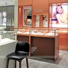 Refined Black Jewelry Display Table Showcase