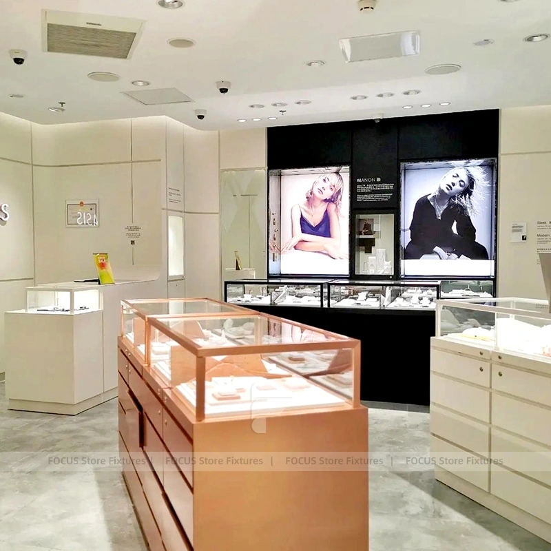 Refined Black Jewelry Display Table Showcase