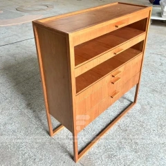 Refined Champagne Gold Jewelry Display Table