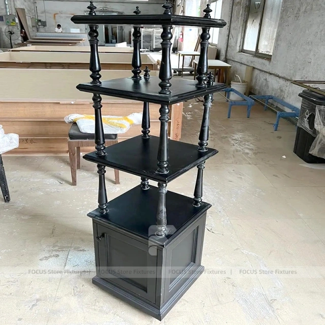 Refined Cream Jewelry Display Showcase Set