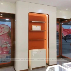 Refined White Jewelry Display Showcase Set