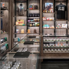 Rustic Retail Wall Shelving Display
