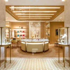 Sophisticated Beige Jewelry Feature Wall Display