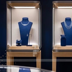 Sophisticated Black Jewelry Feature Wall Display
