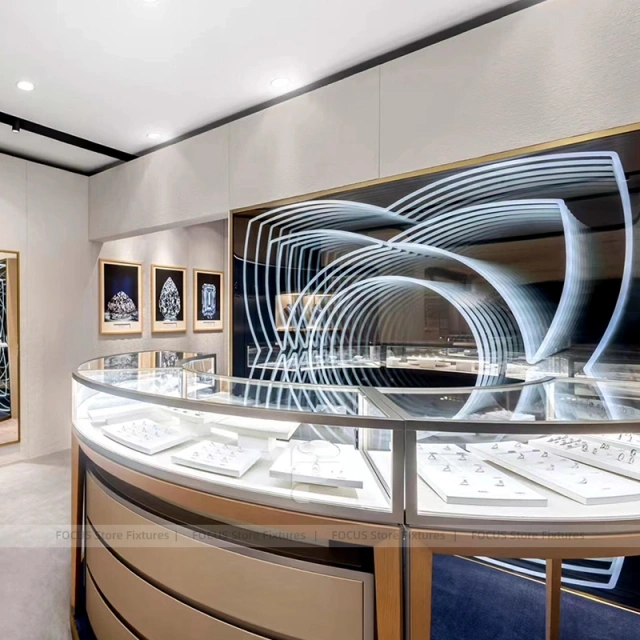 Sophisticated Black Jewelry Feature Wall Display