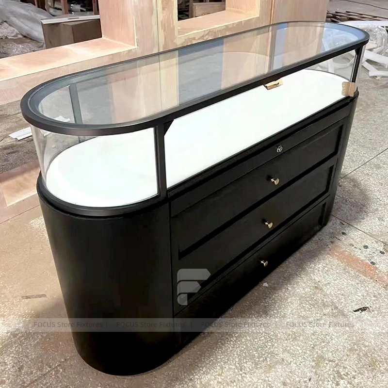Sophisticated Cream Jewelry Showcase Counter Set