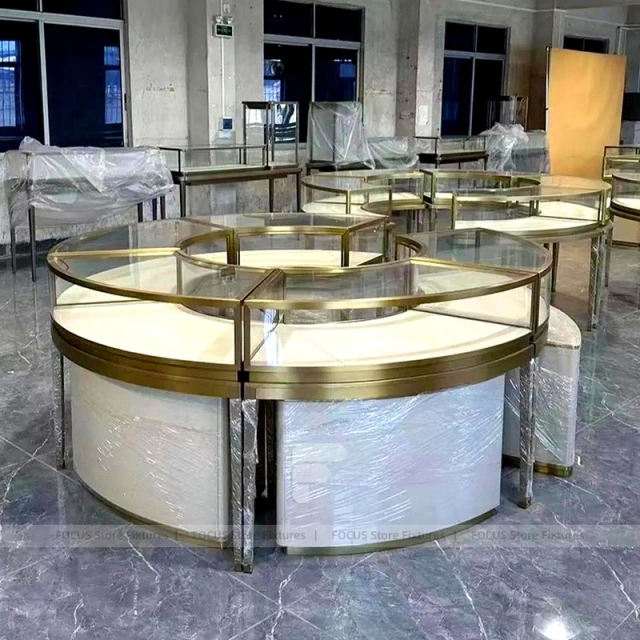 Sophisticated Marble Accent Jewelry Feature Wall Display