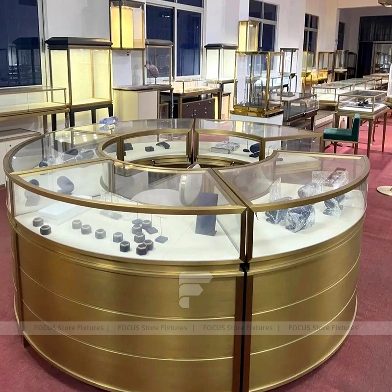 Sophisticated Marble Accent Jewelry Feature Wall Display