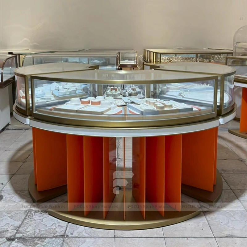 Sophisticated Marble Accent Jewelry Feature Wall Display