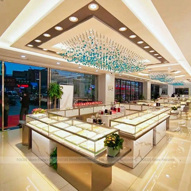 Sophisticated Walnut Jewelry Feature Wall Display