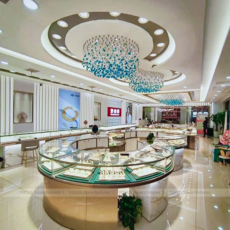 Sophisticated Walnut Jewelry Feature Wall Display