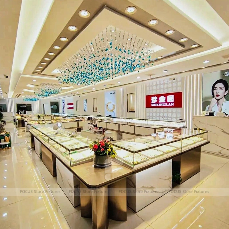 Sophisticated Walnut Jewelry Feature Wall Display