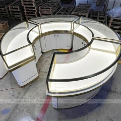 Sophisticated White Jewelry Feature Wall Display
