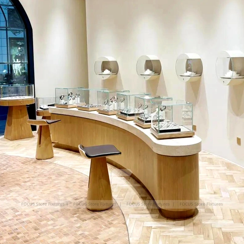 Sophisticated White Jewelry Island Showcase Set