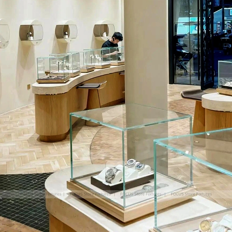 Sophisticated White Jewelry Island Showcase Set
