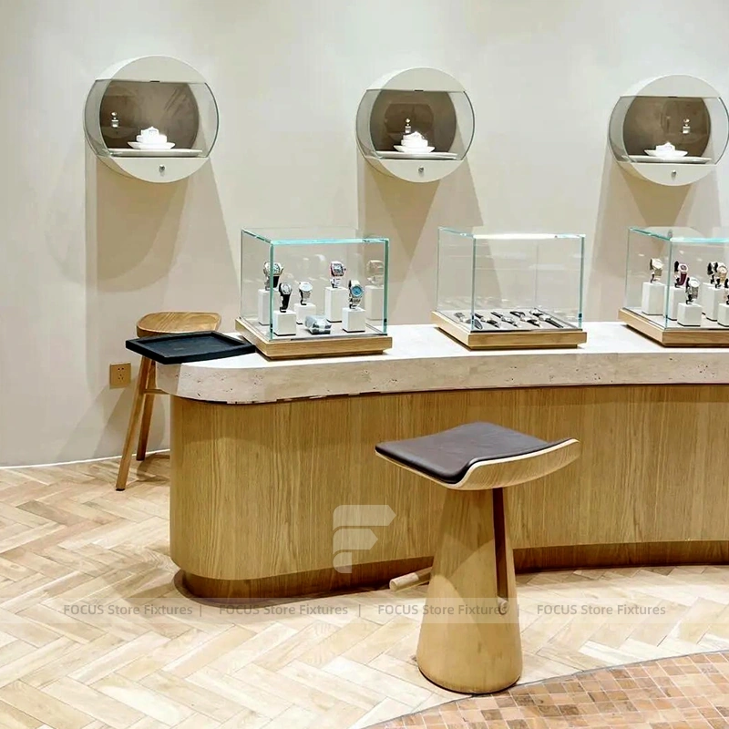 Sophisticated White Jewelry Island Showcase Set