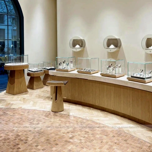 Sophisticated White Jewelry Island Showcase Set