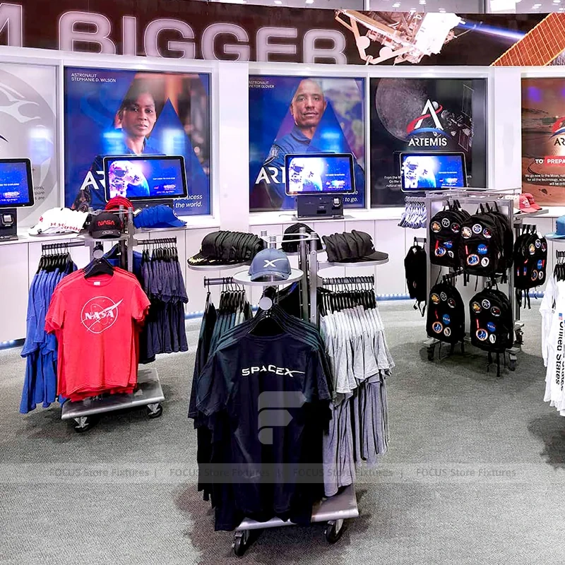 Space Theme Apparel Round Display