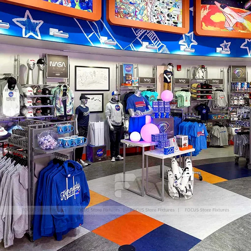 Space Theme Apparel Round Display