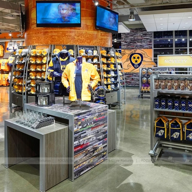 Stadium Team Apparel Cash Wrap Display