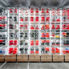 Team Merchandise Cap Wall Display