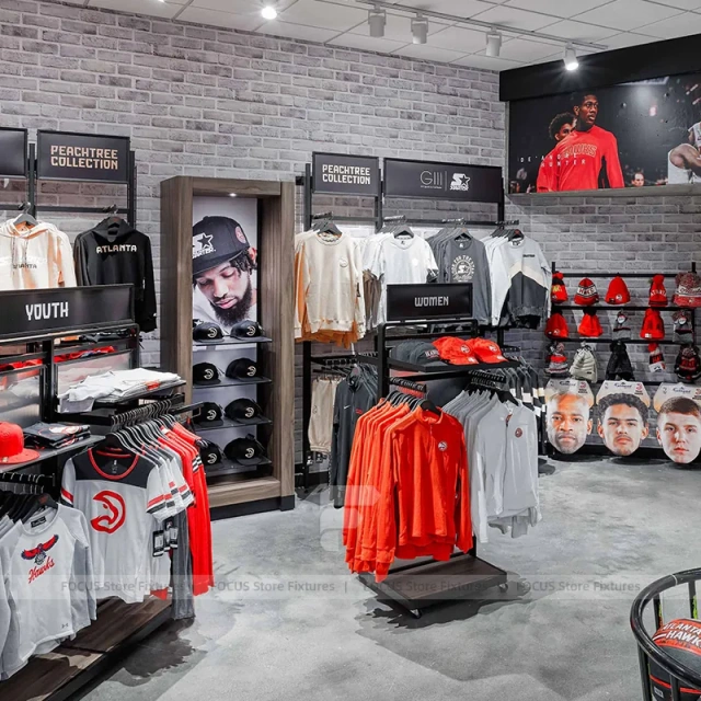 Team Merchandise Cap Wall Display