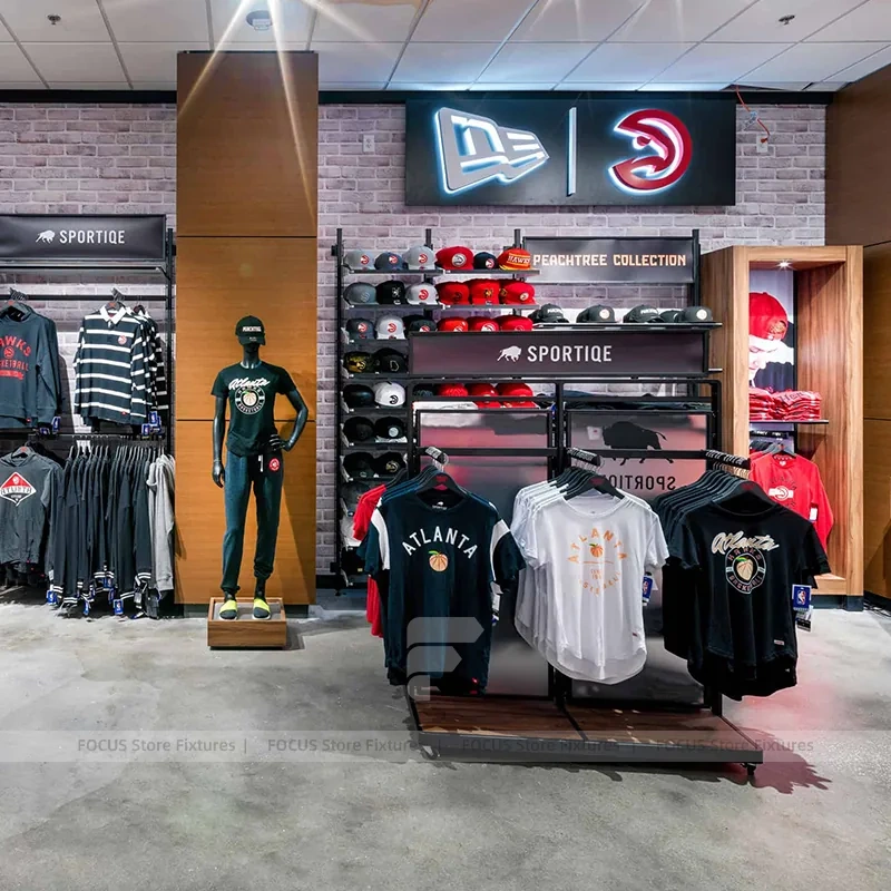 Team Merchandise Cap Wall Display