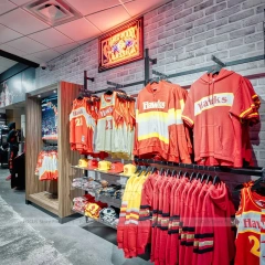 Team Merchandise Cap Wall Display