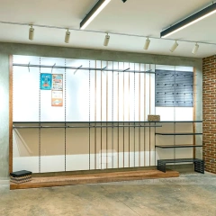 White Wood Slatwall Retail System