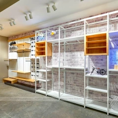 White Wood Slatwall Retail System